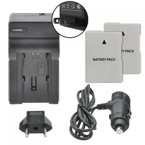 Dual Battery EN-EL14a & Charger Kit for Nikon D3300 D3200 D3100 Df