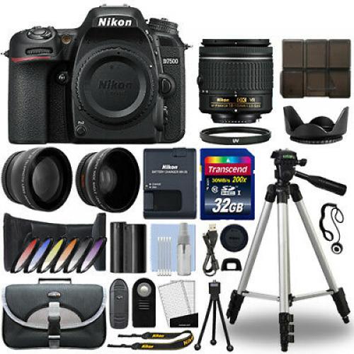 Nikon D7500 Digital SLR Camera + 18-55mm VR 3 Lens Kit + 32GB Best Value Kit