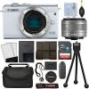 Canon EOS M100 Mirrorless Digital Camera with 15-45mm STM Lens White + 16GB Kit