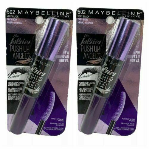 2 Maybelline New York The Falsies Push Up Angel Mascara Very Black #502 New