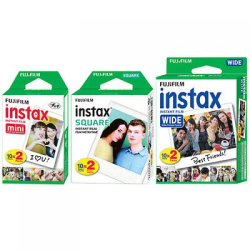 Fujifilm Instax Mini Wide Square Film Sheet Instant Film for Fuji Camera Printer