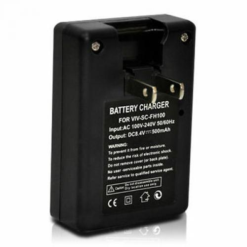 Vivitar AC/DC Rapid Travel Charger for CANON LP-E6 Li-ion Battery