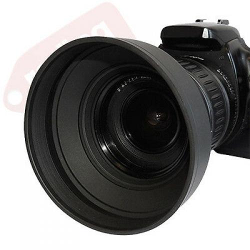 58MM Tulip & Collapsible Rubber Lens Hood for Canon Rebel T5i T4i T3i T3 T2i SL1