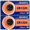 CR 1220 SONY LITHIUM BATTERIES (2 piece) 3V Watch New Authorized Seller Exp:2026