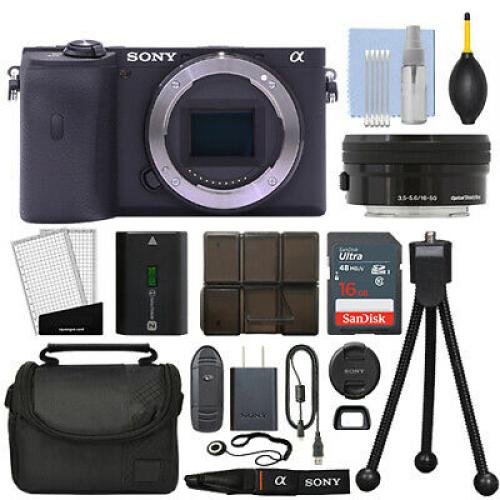 Sony Alpha a6600 Mirrorless 4K Digital Camera + 16-50mm Lens Black + 16GB Kit