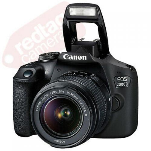 Canon EOS 2000D / Rebel T7 DSLR Camera with EF-S 18-55mm f/3.5-5.6 Lens