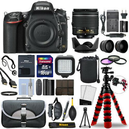 Nikon D750 Digital SLR Camera with 18-55mm VR Lens + 16GB Mega Accessory Bundle