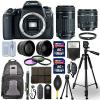 Canon EOS 77D DSLR Camera + 18-55mm STM + 55-250mm STM 4 Lens 32GB Valued Kit