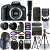 Canon EOS 800D DSLR Camera + 5 Lens Kit: 18-55mm STM + 70-300mm + 500mm and More