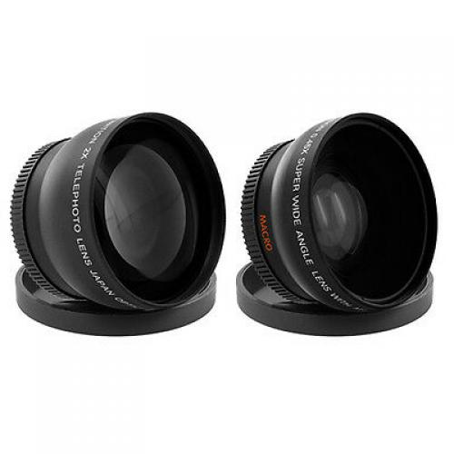 52MM 0.43X Wide Angle & 2.2X Telephoto Lens for Nikon D5100 D5000 D3200 D3100