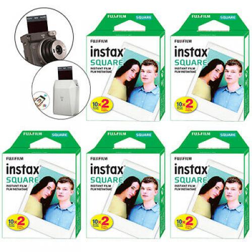 Fujifilm INSTAX SQUARE Fuji Instant Film 100 Photo Exposure Sheets