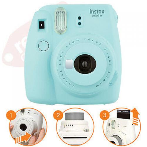 Fujifilm Instax Mini 9 Instant Film Camera Smokey White + 20 Sheets Instant Film