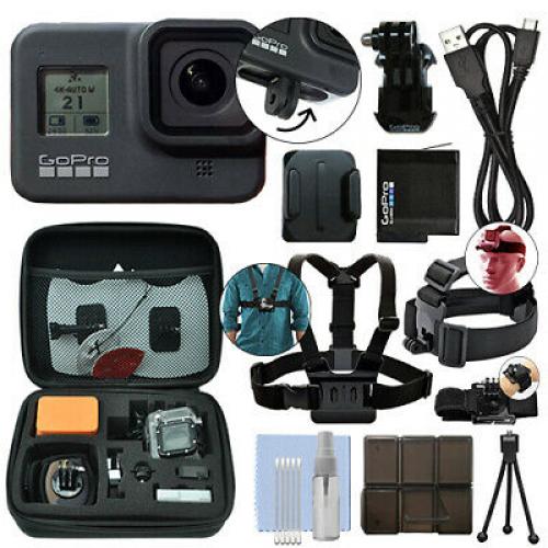 GoPro HERO8 Black 12 MP Waterproof 4K Camera Camcorder + Ultimate Action Bundle