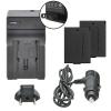 2 LP-E10 Battery Packs+ Charger for Canon EOS Rebel T6 T7 T100 1300D 2000D 4000D