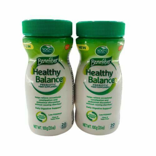 2 Benefiber Healthy Balance Prebiotic Fiber Supplement Powder 03/21 and 06/21