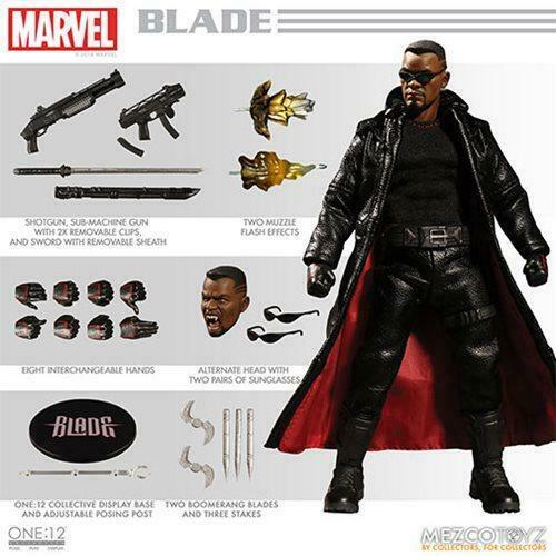 MEZCO ONE:12 COLLECTIVE Blade 6 Vampire Hunter ACTION FIGURE