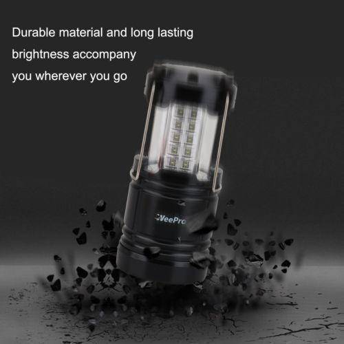 4 Pack Portable Outdoor Collapsible 30 LED Camping Lantern Bright Tent Lamp