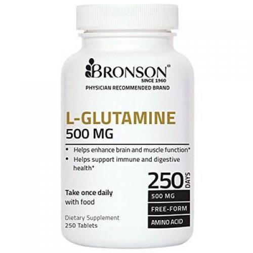 Bronson L-GLUTAMINE 500 mg 250 Tablets