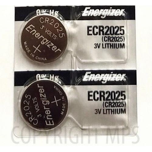 Energizer ECR 2025 CR 2025 (2 piece) Lithium 3V Battery New Authorized Seller