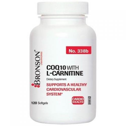 Bronson CoQ10 with L-Carnitine, 120 Softgels