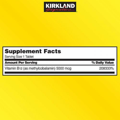 Kirkland Signature Quick Dissolve B-12 5000 mcg., 300 Tablets (Free Shipping)