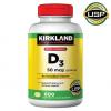 Kirkland Signature Extra Strength VITAMIN D3 2000 IU, 600 Softgels 