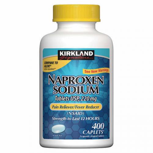 Kirkland Signature Naproxen Sodium 220 mg., 400 Caplets Fever Reducer (NSAID)