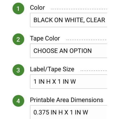 Brady M-49-427 Wire Marker Label,Black/White/Clear Bmp51 Bmp53