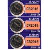 3 SONY CR2016 DL2016 CMOS Lithium 3V Watch Battery Exp 2024 Ships FREE from USA!