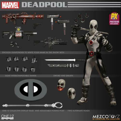 Mezco Toyz Collective One12 X-Force Deadpool PX Action Figure Previews Exclusive