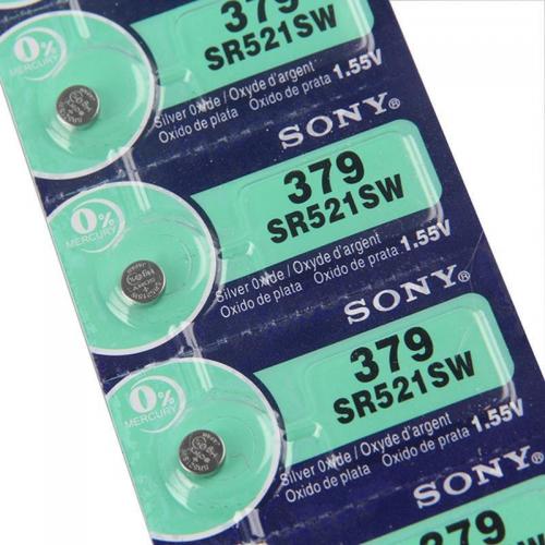 Sony SR521SW 379 Silver Oxide button Battery x5 pcs Japan made FREE shipping