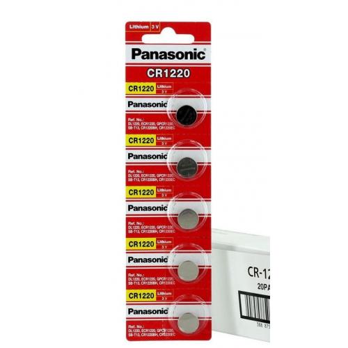 5 Panasonic CR1220 CR 1220 3v lithium battery 