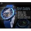 Forsining Blue Wristwatch Men Skeleton Mechanical watch