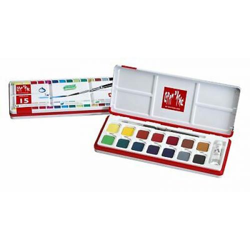 Caran d'Ache Fancolor Tempera, 15 Colors