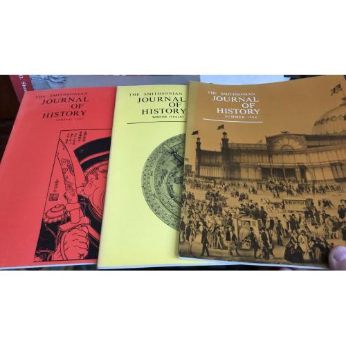 Smithsonian Journal Of History Set Of Three Issues 1960s