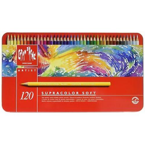 Caran D'ache Supracolor Pencil Set, 120 Tin (J3888420)