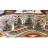 Four Christmas Tree 12 OZ Double Old Fashioned Beverage Glasses