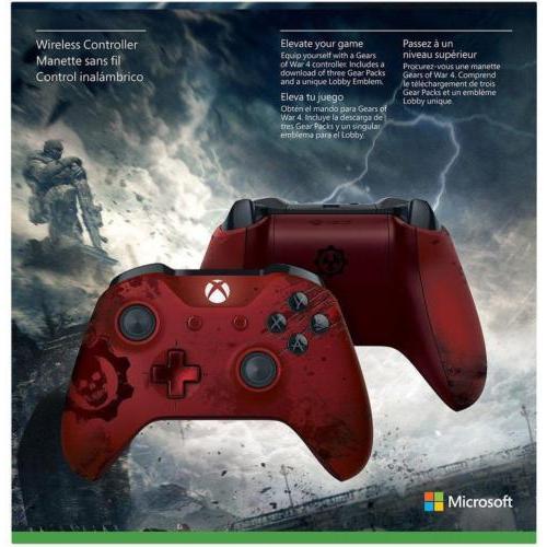 Brand New Xbox Wireless Controller - Gears of War 4 Crimson Omen Limited Edition