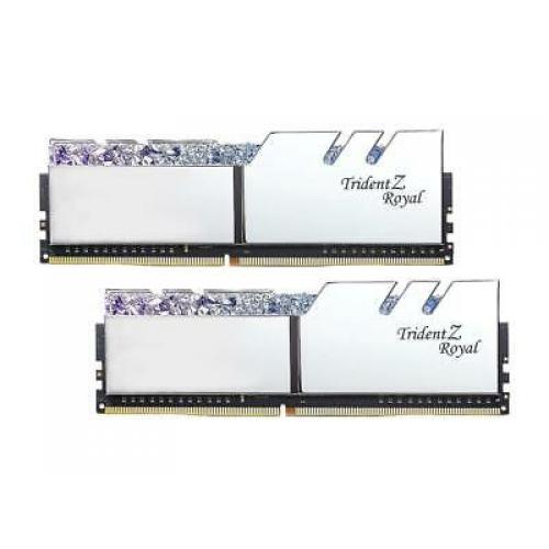 G.SKILL Trident Z Royal Series Silver 16GB (2 x 8GB) 288-Pin RGB DDR4 3200 (PC4