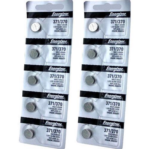 10 Energizer 371 - SR920SW Button Cell Battery 