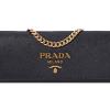 PRADA Saffiano Leather Shoulder Bag - Black