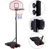 Adjustable Basketball Hoop System Stand Kid Indoor Outdoor Net Goal w/ Wheels