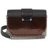 PRADA Cahier Leather Crossbody Bag - Black/Brown