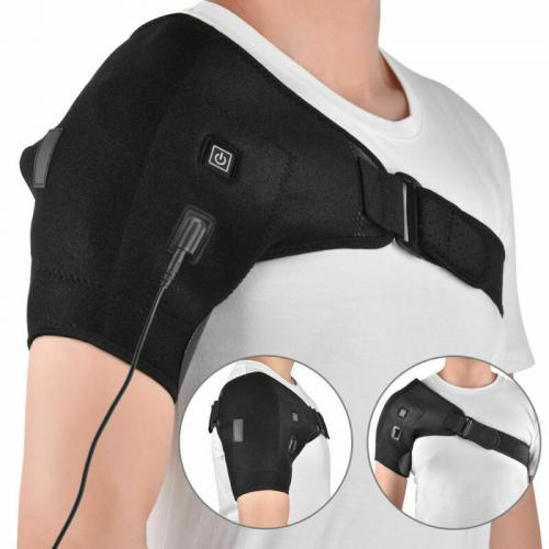 Adjustable Heated Shoulder Wrap Heating Pad Shoulder Support Brace /Cold Therapy