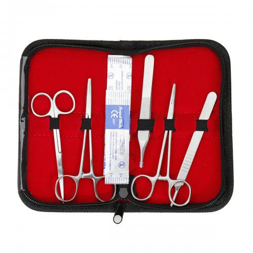 25 In 1 Medical Skin Suture Surgical Training Kit Silicone Pad Needle Scissors