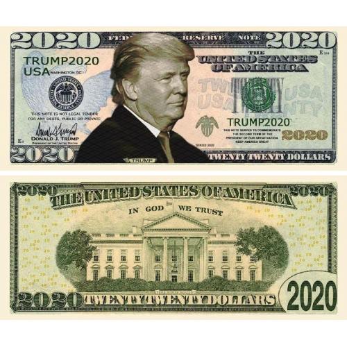 Trump Novelty Money $20 Bill