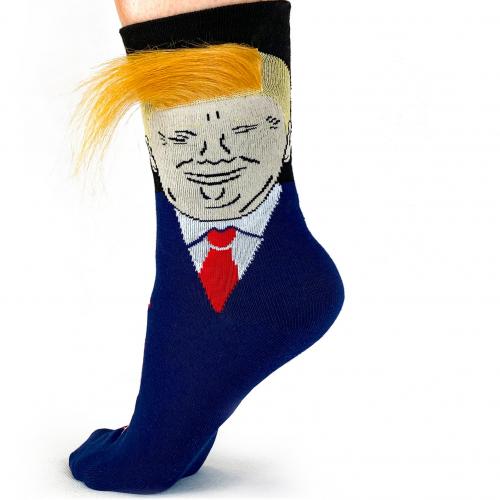 Trump Socks With Hair and Comb (2 pack)