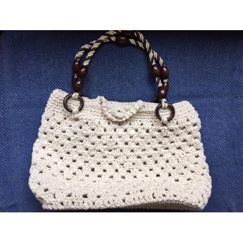 Crochet in 100% Cotton yarn, Custom Made Purse