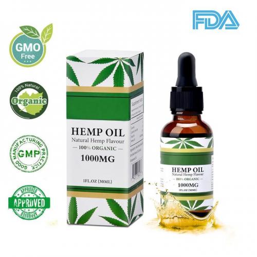 Natural Hemp Seed Oil 30ml Hemp Oil 1000mg - 2 bottles