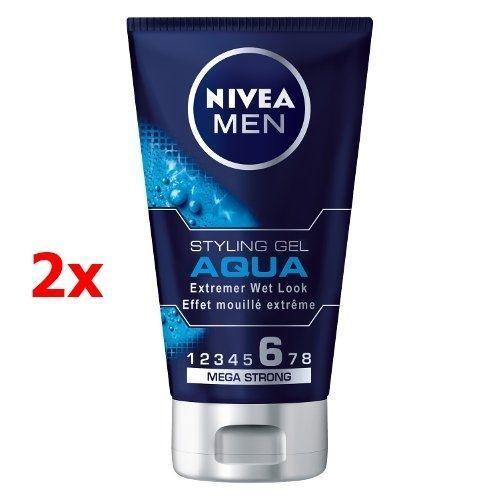 2 x Nivea Styling gel Aqua for Men, Extremer Wet Look, Mega Strong 6